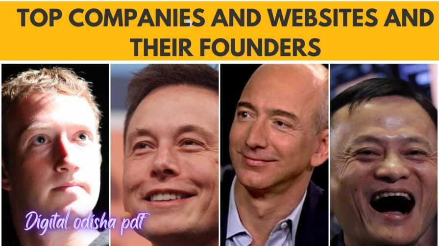 Top Companies and Websites and Their Founders