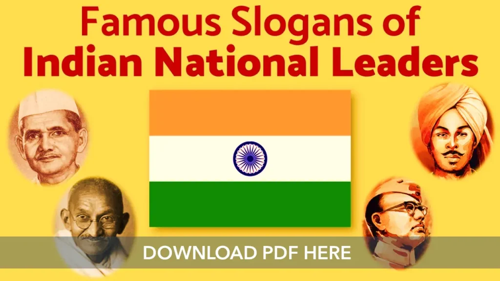 Famous Slogans in Indian history